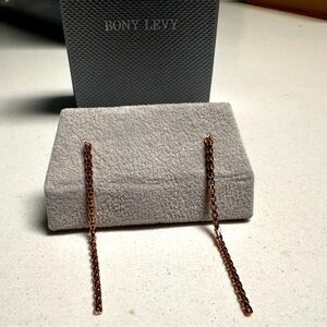 New Bony Levy 14k Rose Gold Drop Earrings